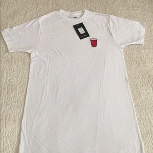 cup short sleeve tee in white Fashion Nova Men